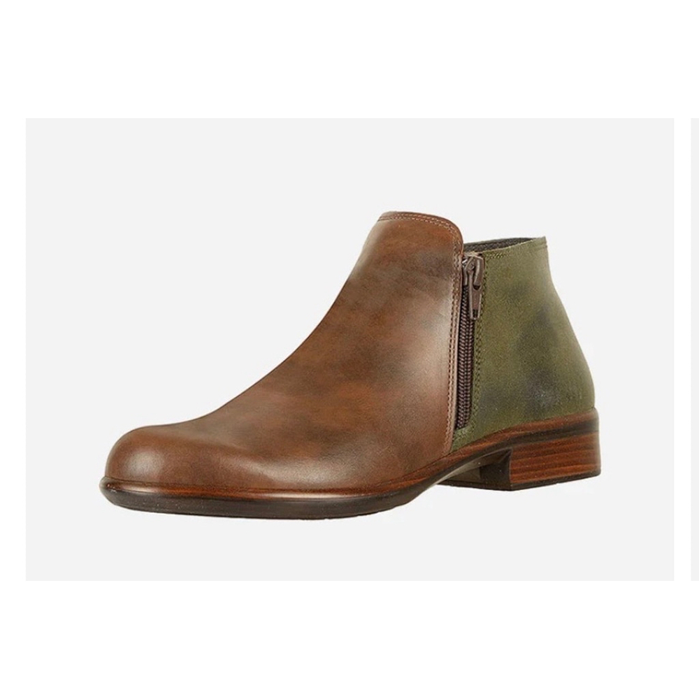 Women's Naot Boots Brown Green Size 37 or 6.5